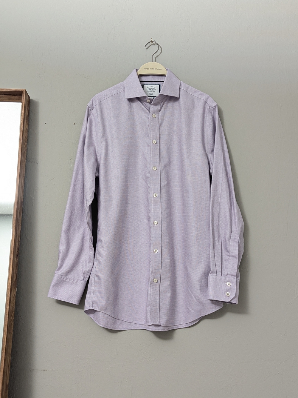 Charles Tyrwhitt Lavender Button-Down Dress Shirt